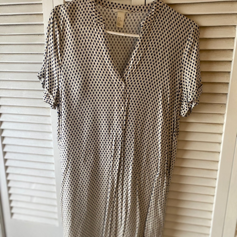 V neck midi dress